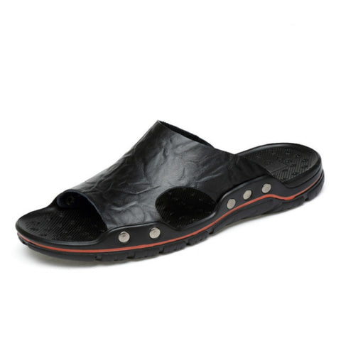 Men Casual Beach Shoes Slippers Microfiber Wear Sandals, 37, 38, 39, 40, 41, 42, 43, 44, 45