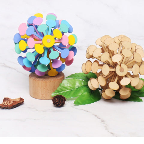 Solid Wood Rotating Lollipop Fischer Series Creative Ornaments Decompression Toy Decompression Artifact