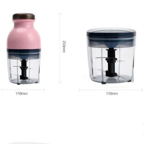 Portable Mixing Cup Electric Soy Milk Juicer Multi-function Cooking Machine Home Meat Grinder, Plastic Cup, Glass Cup