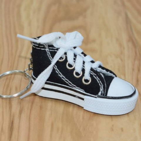 2 PCS Mini Simulation Canvas Shoes Sneaker Keychain Pendant