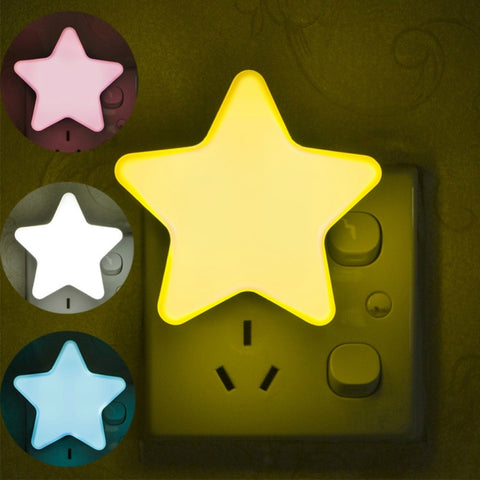 Light Sensor Control Mini Star LED Night Light,, EU Plug, US Plug