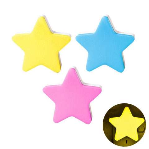 Light Sensor Control Mini Star LED Night Light,, EU Plug, US Plug