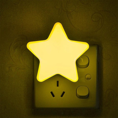 Light Sensor Control Mini Star LED Night Light,, EU Plug, US Plug