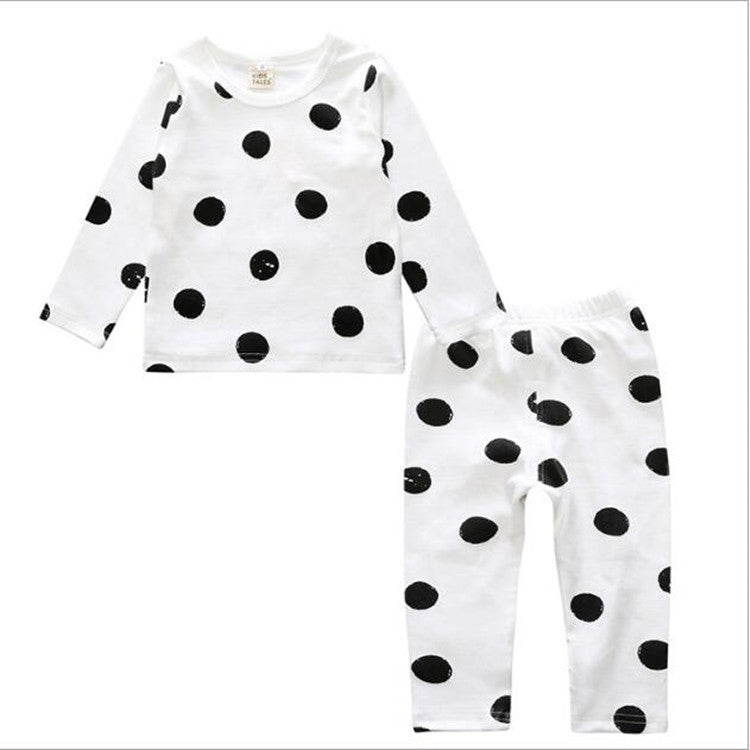 Children Cartoon Cotton Underwear Care Belly Pajamas Set, S, M, L, XL, XXL