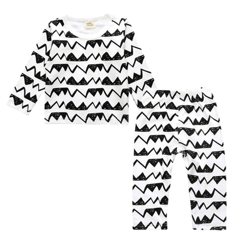 Children Cartoon Cotton Underwear Care Belly Pajamas Set, S, M, L, XL, XXL