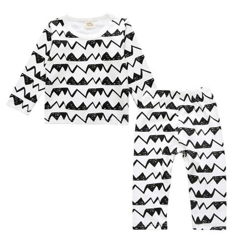 Children Cartoon Cotton Underwear Care Belly Pajamas Set, S, M, L, XL, XXL