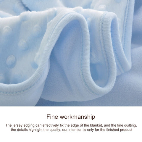 Spring and Autumn Double Layer Baby Knitted Fleece Blanket Bedding