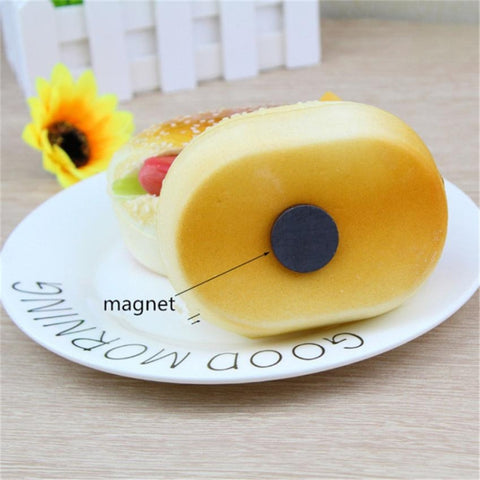 Cute Hamburger Squishy Slow Rising Cream Scented Decompression Toys Decoration Squeeze Children Toy, Cute Hamburger