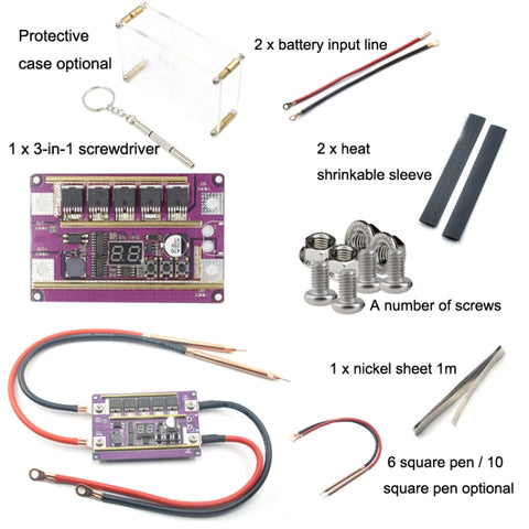 Lead-Acid Battery Version 12V Digital Display DIY Battery Spot Welding Machine Pen Control, Main Board, Lead-Acid Battery Version 6 Square Pen, Lead-Acid Battery Version 6 Square Pen With Case, Lead-Acid Battery Version 10 Square Pen                   ...