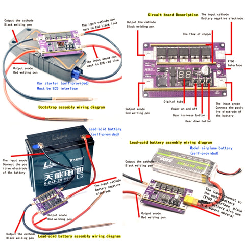 Lead-Acid Battery Version 12V Digital Display DIY Battery Spot Welding Machine Pen Control, Main Board, Lead-Acid Battery Version 6 Square Pen, Lead-Acid Battery Version 6 Square Pen With Case, Lead-Acid Battery Version 10 Square Pen                   ...