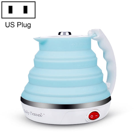 Portable Folding Silicone Intelligent Constant Temperature Travel Camping Electric Kettle, US Plug, EU Plug, UK Plug