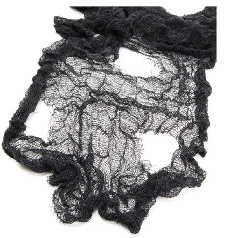 Halloween Horror Decorations Gauze Haunted House Scene Arrangement Props, Black Hole Cloth