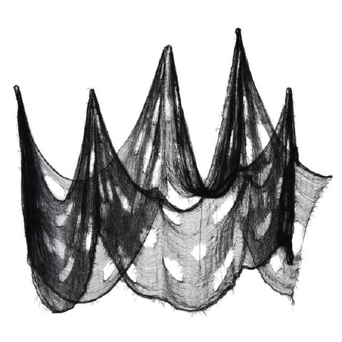 Halloween Horror Decorations Gauze Haunted House Scene Arrangement Props, Black Hole Cloth