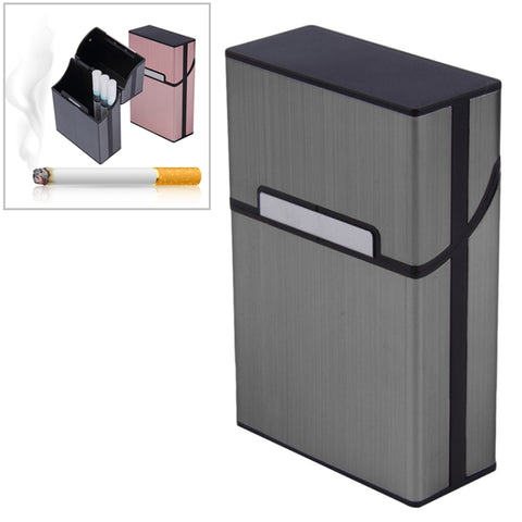Aluminum Cigar Cigarette Case Tobacco Holder Pocket Box Storage Container Smoking Set