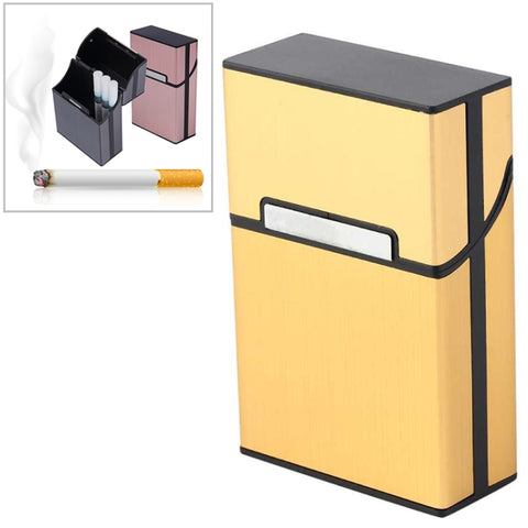 Aluminum Cigar Cigarette Case Tobacco Holder Pocket Box Storage Container Smoking Set