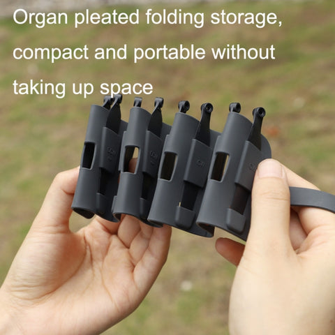 Sunnylife MM3-SN443 For Mini 3 Pro Propeller Blades Silicone Folding Storage Bag, Gray Bag, Brown Bag
