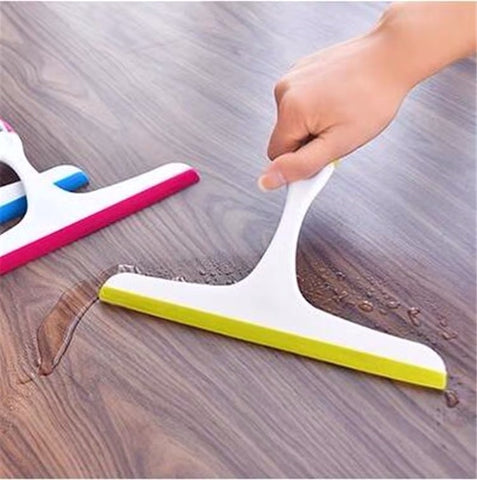 Glass Window Wiper  Bathroom Glass Wiper Window Glass Cleaner Household Cleaning, Rose Red, Green, Blue