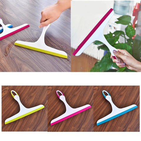 Glass Window Wiper  Bathroom Glass Wiper Window Glass Cleaner Household Cleaning, Rose Red, Green, Blue