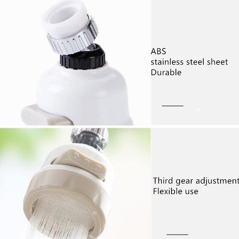 2 PCS Faucet Booster Shower Anti-splash Sprinkler Accessories Kitchen Tap Water-saving Adjustment Filter, Faucet Booster Shower