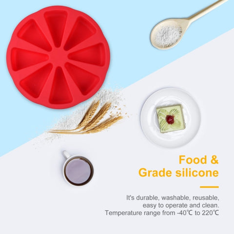 DIY Silicone Eight-point Triangle Mould Silicone Cake Mold Baking Tool, Random Color Delivery, Eight-point Triangle Mould