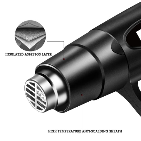 Hilda High Temperature Hot Air Industrial Hot Air Film Tool, 2000W, 1800W, Three Wind Nozzles