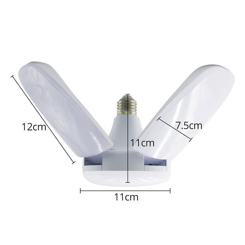 60W 5 Leaves 235 LEDs SMD 2835 Foldable Household Bulb, AC 120-265V, E27 Cold White, B22 Cold White