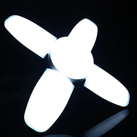 60W 5 Leaves 235 LEDs SMD 2835 Foldable Household Bulb, AC 120-265V, E27 Cold White, B22 Cold White