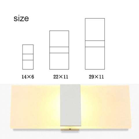 LED Bedroom Bedside Wall Aisle Balcony Wall Lamp, 14×6cm Right Angle White, 22×11cm Right Angle White, 29×11cm Right Angle White, 14×6cm Right Angle Black, 22×11cm Right Angle Black, 29×11cm Right Angle Black