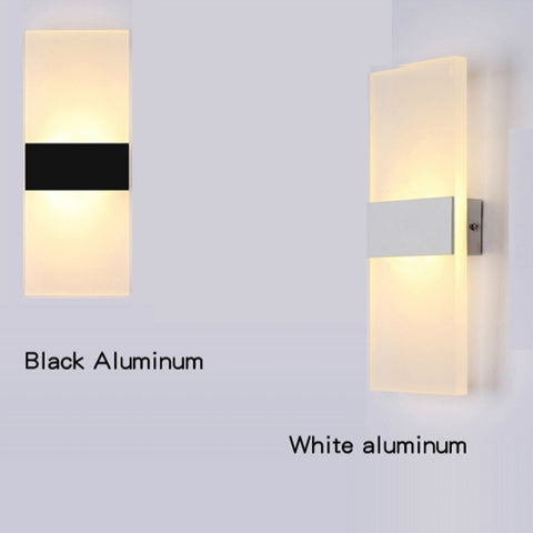 LED Bedroom Bedside Wall Aisle Balcony Wall Lamp, 14×6cm Right Angle White, 22×11cm Right Angle White, 29×11cm Right Angle White, 14×6cm Right Angle Black, 22×11cm Right Angle Black, 29×11cm Right Angle Black