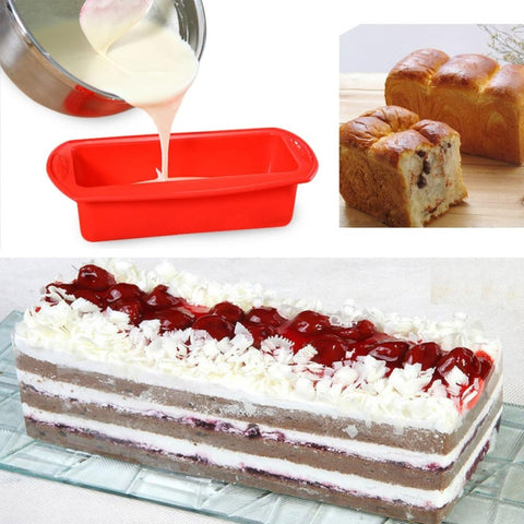 Rectangular Silicone Mold Chocolate Cake Decoration Accessories Baking Tools