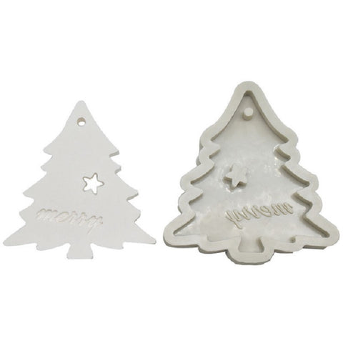 DIY Baking Christmas Series Modeling Fondant Silicone Mold, Christmas Leaves, Christmas Snowflake, Christmas Round Snowflake Shape, Christmas Tree