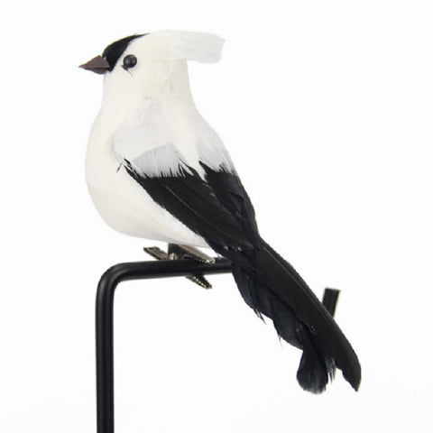 Real Feather Simulation Bird Horticultural Decoration Bird Craft Foam Bird