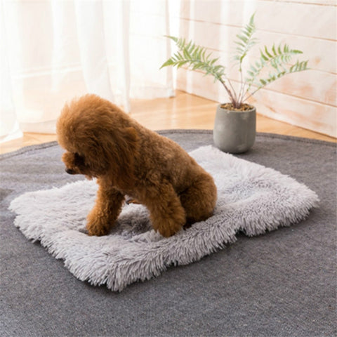 Autumn and Winter Warm Universal Square Pet Cat Dog Plush Pad, S, M, L, XL