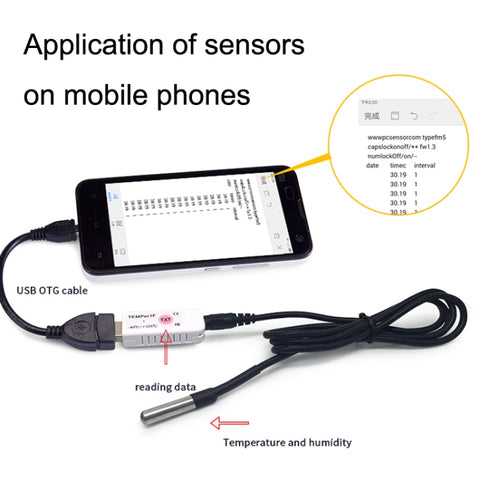 USB Temperature Sensor Waterproof Temperature Probe Aquarium Monitoring Thermometer, TEMPer1F, TEMPer2, TEMPerHUM