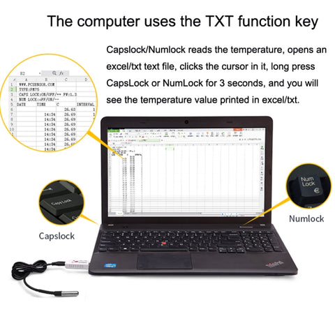 USB Temperature Sensor Waterproof Temperature Probe Aquarium Monitoring Thermometer, TEMPer1F, TEMPer2, TEMPerHUM