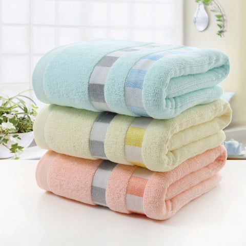 Cotton Plain Square Bath Towel Natural Environmental Protection Embroidered Bath Towel Household Towel