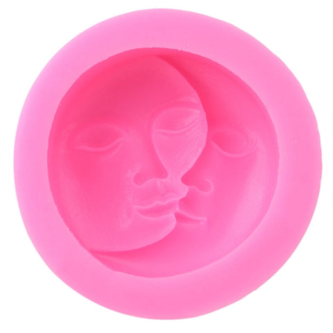 DIY Chocolate Cake Pudding Decoration Tool Face Silicone Model Baking Mold, Face licone Model