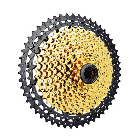 VG Sports Split Mountain Bike Lightweight Cassette Flywheel, 9 Speed 42T (Gold), 10 Speed 42T (Gold), 10 Speed 50T (Gold), 11 Speed 50T (Gold), 11 Speed 52T (Gold), 12 Speed 50T (Gold), 12 Speed 52T (Gold)