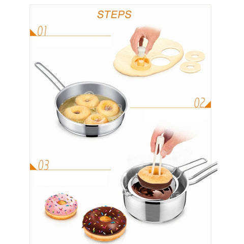 DIY Donut Mold Fondant Cake Plastic Kitchen Snack Tool, DIY Donut Mold