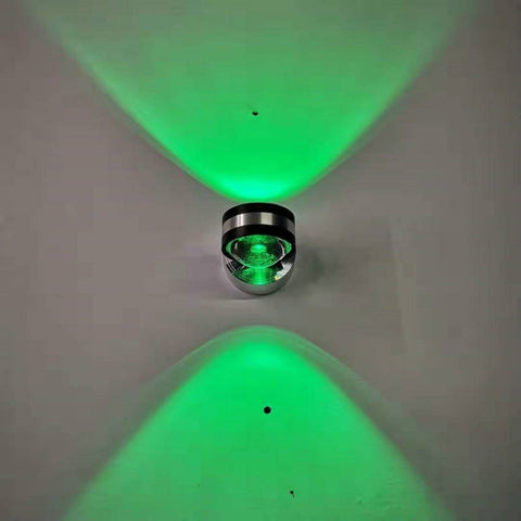 LED Up And Down Light Wall Light Double-Sided Crystal Aluminum Lights Upper Outlet, 2W (Red Light), 2W (Yellow Light), 2W (Blue Light), 2W (Green Light), 2W (Purple Light), 2W (Mixed Color Light), 6W (Red Light), 6W (Yellow Light), 6W (Blue Light)     ...
