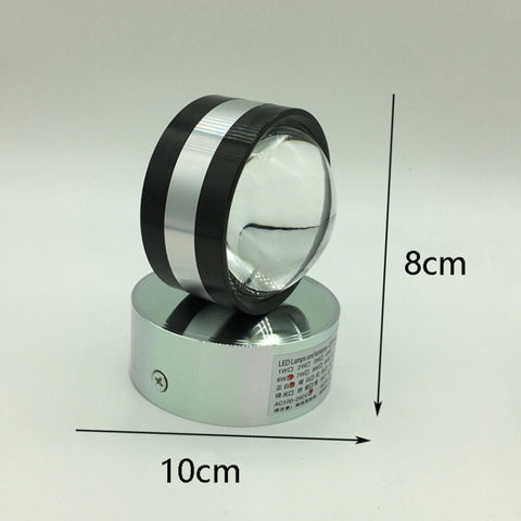 LED Up And Down Light Wall Light Double-Sided Crystal Aluminum Lights Upper Outlet, 2W (Red Light), 2W (Yellow Light), 2W (Blue Light), 2W (Green Light), 2W (Purple Light), 2W (Mixed Color Light), 6W (Red Light), 6W (Yellow Light), 6W (Blue Light)     ...