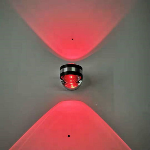LED Up And Down Light Wall Light Double-Sided Crystal Aluminum Lights Upper Outlet, 2W (Red Light), 2W (Yellow Light), 2W (Blue Light), 2W (Green Light), 2W (Purple Light), 2W (Mixed Color Light), 6W (Red Light), 6W (Yellow Light), 6W (Blue Light)     ...