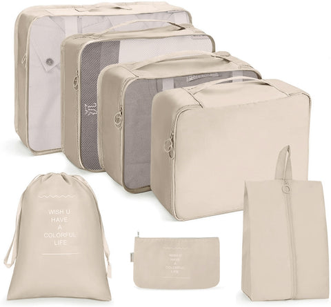 Travel Storage Bag Set Folding Storage Bag, 7 In 1, 8 In 1 Beam Mouth, 8 In 1 Cosmetic Bag, 8 In 1 Toiletry Bag, 9 In 1 Cosmetic Bag, 9 In 1 Toiletry Bag