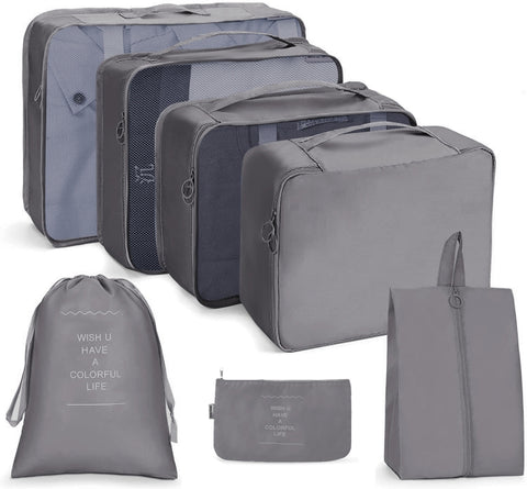 Travel Storage Bag Set Folding Storage Bag, 7 In 1, 8 In 1 Beam Mouth, 8 In 1 Cosmetic Bag, 8 In 1 Toiletry Bag, 9 In 1 Cosmetic Bag, 9 In 1 Toiletry Bag