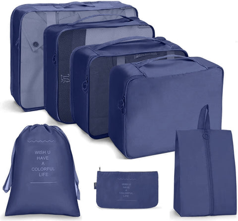 Travel Storage Bag Set Folding Storage Bag, 7 In 1, 8 In 1 Beam Mouth, 8 In 1 Cosmetic Bag, 8 In 1 Toiletry Bag, 9 In 1 Cosmetic Bag, 9 In 1 Toiletry Bag