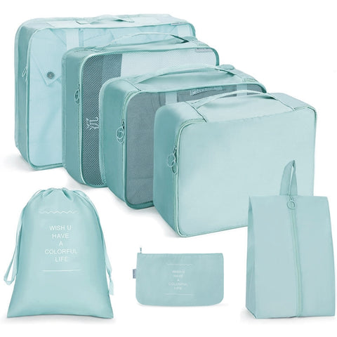 Travel Storage Bag Set Folding Storage Bag, 7 In 1, 8 In 1 Beam Mouth, 8 In 1 Cosmetic Bag, 8 In 1 Toiletry Bag, 9 In 1 Cosmetic Bag, 9 In 1 Toiletry Bag