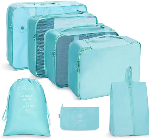 Travel Storage Bag Set Folding Storage Bag, 7 In 1, 8 In 1 Beam Mouth, 8 In 1 Cosmetic Bag, 8 In 1 Toiletry Bag, 9 In 1 Cosmetic Bag, 9 In 1 Toiletry Bag