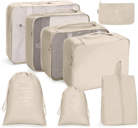 Travel Storage Bag Set Folding Storage Bag, 7 In 1, 8 In 1 Beam Mouth, 8 In 1 Cosmetic Bag, 8 In 1 Toiletry Bag, 9 In 1 Cosmetic Bag, 9 In 1 Toiletry Bag