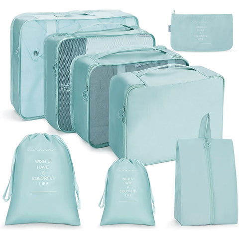 Travel Storage Bag Set Folding Storage Bag, 7 In 1, 8 In 1 Beam Mouth, 8 In 1 Cosmetic Bag, 8 In 1 Toiletry Bag, 9 In 1 Cosmetic Bag, 9 In 1 Toiletry Bag