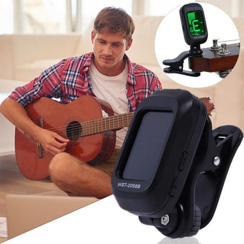 Little Angel WST-2058B Guitar Capo Electronic Tuner, 5×3.7×2.7cm